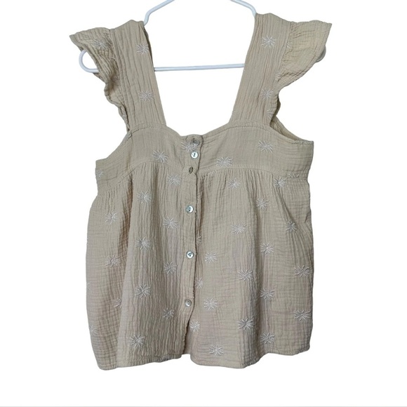 Joie Tops - Joie Cream Embroidered blouse size Small